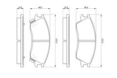 BOSCH 0986461127 — Plăcuțe de frână disc
