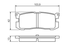 BOSCH 0986461138 — Plăcuțe de frână disc