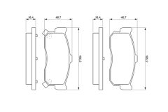 BOSCH 0986461144 — Колодки тормозные дисковые
