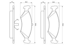BOSCH 0986466402 — Колодки тормозные дисковые