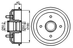 BOSCH 0986477099 — Tambur de frână