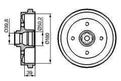 BOSCH 0986477111 — Тормозной барабан