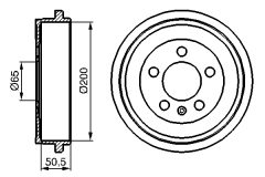 BOSCH 0986477133 — Тормозной барабан