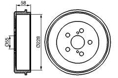 BOSCH 0986477140 — Тормозной барабан