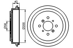 BOSCH 0986477141 — Тормозной барабан