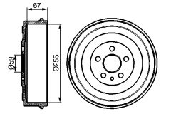 BOSCH 0986477144 — Тормозной барабан