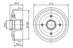 BOSCH 0986477153 — Tambur de frână