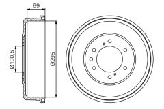 BOSCH 0986477165 — Tambur de frână