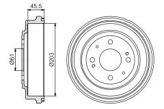 BOSCH 0986477166 — Tambur de frână