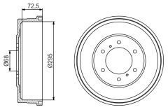 BOSCH 0986477215 — Tambur de frână