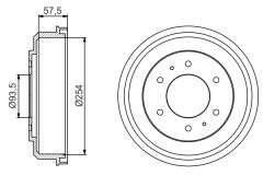 BOSCH 0986477220 — Тормозной барабан