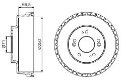 BOSCH 0986477228 — Tambur de frână