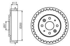 BOSCH 0986477247 — Тормозной барабан