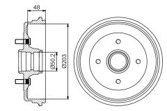 BOSCH 0986477258 — Tambur de frână