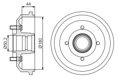 BOSCH 0986477269 — Tambur de frână