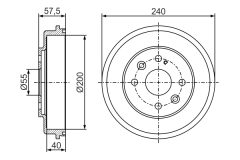 BOSCH 0986477281 — Tambur de frână