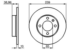 BOSCH 0986478010 — Тормозной диск