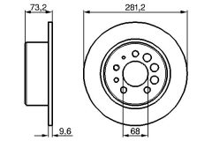 BOSCH 0986478143 — Disc de frână
