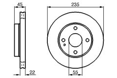 BOSCH 0986478219 — Disc de frână