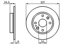 BOSCH 0986478242 — Тормозной диск