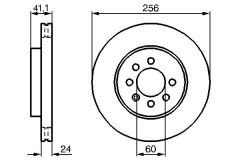 BOSCH 0986478286 — Тормозной диск