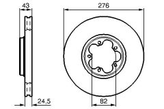 BOSCH 0986479B28 — Тормозной диск