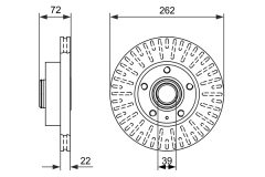 BOSCH 0986478307 — Disc de frână