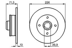 BOSCH 0986478331 — Тормозной диск