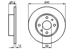 BOSCH 0986478353 — Disc de frână