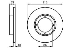 BOSCH 0986478376 — Disc de frână