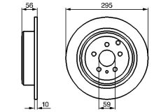 BOSCH 0986478435 — Тормозной диск