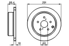 BOSCH 0986478443 — Disc de frână