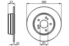 BOSCH 0986478446 — Disc de frână