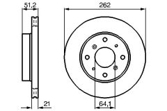 BOSCH 0986478447 — Disc de frână