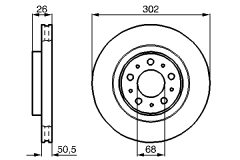 BOSCH 0986478454 — Тормозной диск