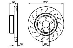 BOSCH 0986478470 — Тормозной диск
