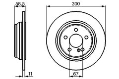 BOSCH 0986478472 — Тормозной диск