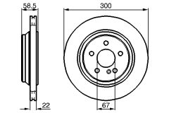 BOSCH 0986478473 — Тормозной диск