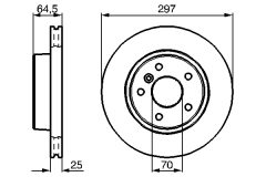 BOSCH 0986478483 — Тормозной диск