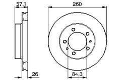BOSCH 0986478484 — Тормозной диск