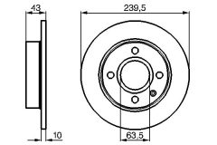 BOSCH 0986478501 — Disc de frână