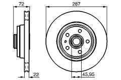 BOSCH 0986478509 — Disc de frână