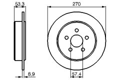 BOSCH 0986478514 — Disc de frână