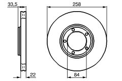 BOSCH 0986478530 — Тормозной диск