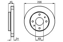 BOSCH 0986478531 — Тормозной диск