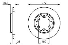 BOSCH 0986478532 — Тормозной диск