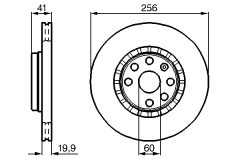 BOSCH 0986478535 — Disc de frână