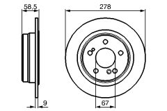 BOSCH 0986478565 — Disc de frână