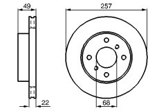 BOSCH 0986478567 — Тормозной диск
