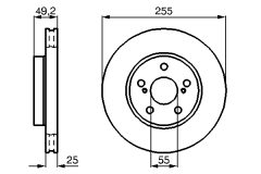 BOSCH 0986478584 — Disc de frână